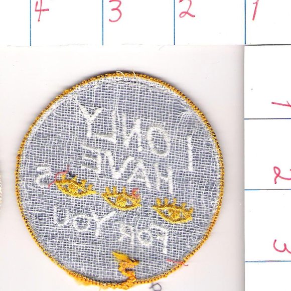 Vintage I Only Have Eyes For You Sew On Patch - Picture 2 of 2